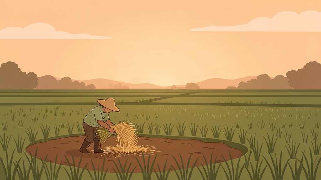 Nông dân canh tác lúa nước tại Việt Nam