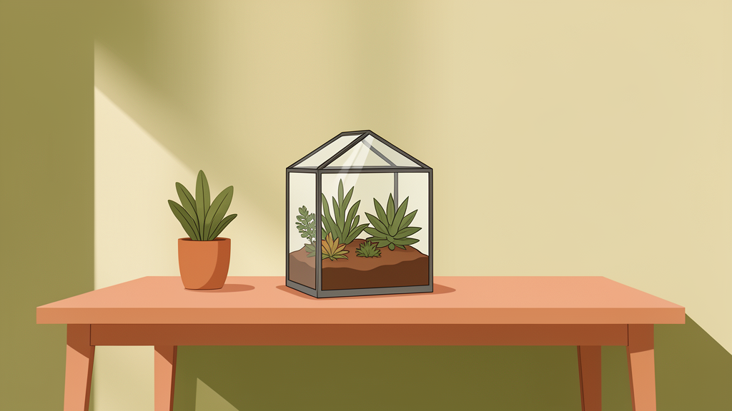Nghệ thuật trồng cây trong bình thủy tinh (Terrarium) trang trí bàn làm việc