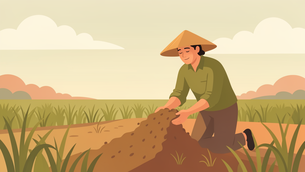 Nông dân chăm sóc cây trồng theo định hướng nông nghiệp hữu cơ tại Việt Nam