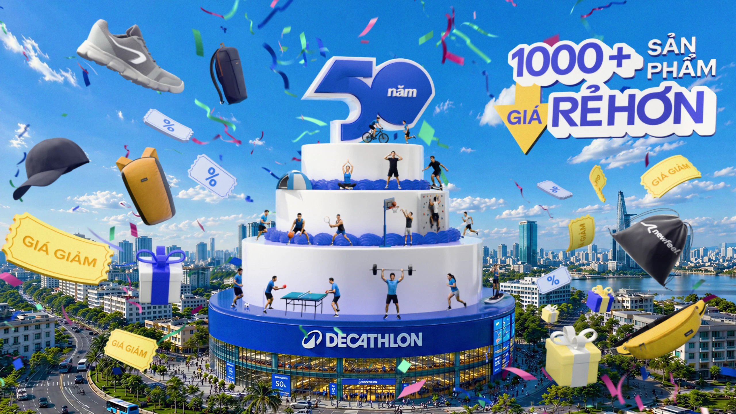 Decathlon 50 Years CGI Campaign Cover