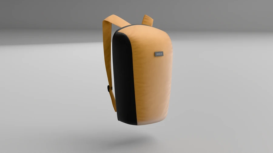 Quechua Backpack Ochre 3D Model