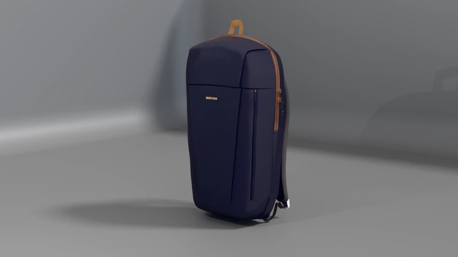 Quechua Backpack Dark 3D Model